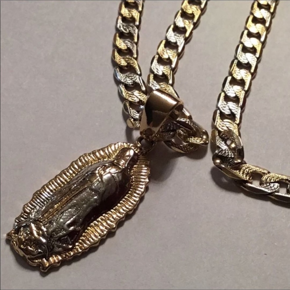 Diamond cut Necklace set unisex